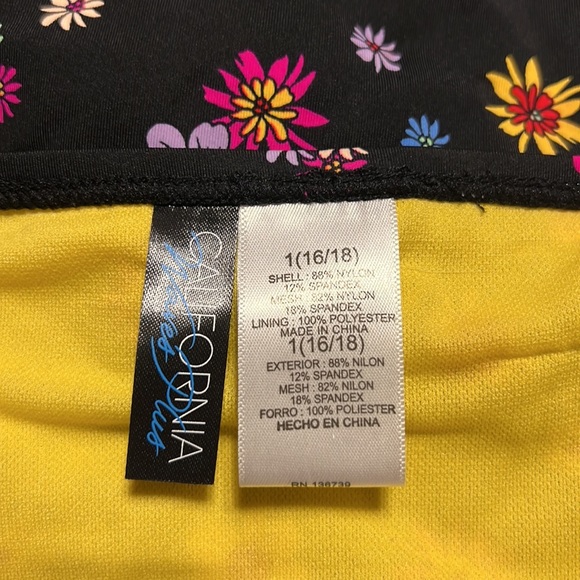 NWT CALIFORNIA WAVES BIKINI BOTTOM ONLY SIZE 16/18 Super Cute Floral Design - Picture 4 of 5